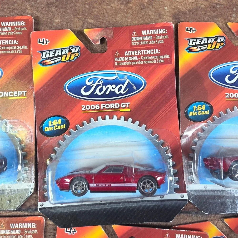 Gear'd Up Diecast Cars Kids 1:64 Multicolor Good Ford Shelby GT40 Lot of 6